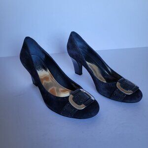 Franco Sarto Paver Women's Leather Upper Suede Pumps. Size 9.5M